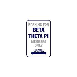   Vinyl Banner   Parking for beta theta pi members only: Everything Else