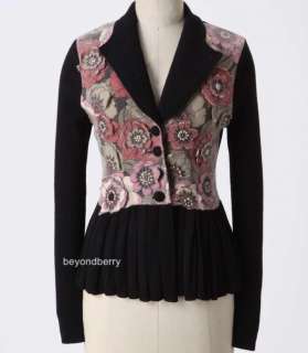 NEW Anthropologie Sculpted Anemone Cardigan Size M  