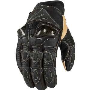  ICON OVERLORD SHORT LEATHER GLOVES BLACK 4XL Automotive