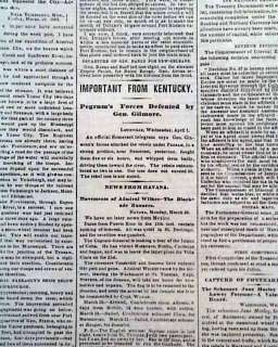Civil War Era Deluxe Gift Newspaper Portfolio Authentic  