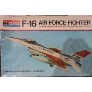  Monogram F 16 Air Force Fighter model 1/48 1976 