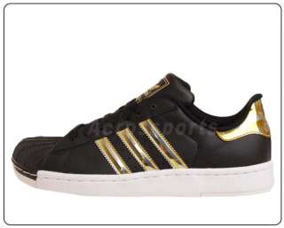 Adidas Superstar Lite J Bling Black Gold Youth Shoes G51149  