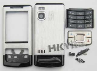 Silver Full Housing Cover Case Nokia 6500S 6500 SLIDE  