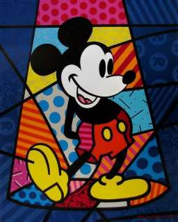 ROMERO BRITTO   Mickey Mouse   Disney Embellished with GIitter HS 