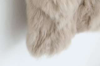   Fur Rabbit Hair Hooded Long Waistcoat Fluffy Outwear Coat Vests 5889