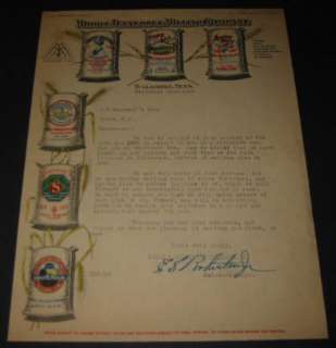 1928 Middle TENNESSEE Milling Letterhead   FLOUR BAGS  