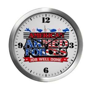   Clock American Armed Forces Army Navy Air Force Military Job Well Done