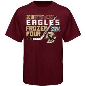   2010 NCAA Mens Ice Hockey Frozen Four Bound T shirt Sports