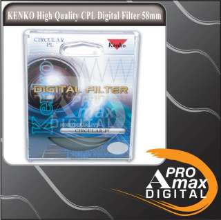 Kenko 58mm Circular Polarizer CPL Digital FIlter 58 mm  