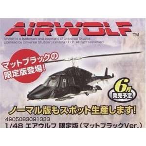  Airwolf Diecast Helicopter Limited Edition Matt Black 