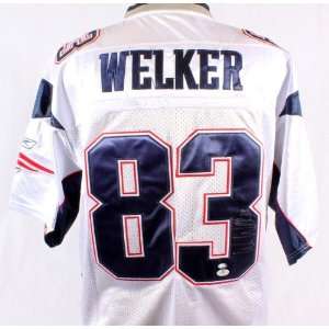Wes Welker Signed Jersey   SM Holo   Autographed NFL Jerseys:  