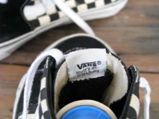 Vintage VANS Check ERA HI Top SKATE Sneakers Trainers Shoes 70s 90s OZ 