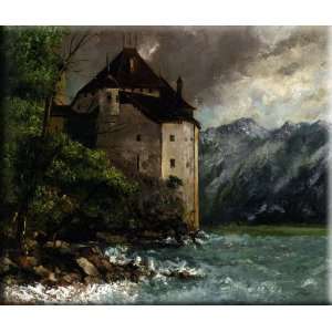  Chillon 30x25 Streched Canvas Art by Courbet, Gustave