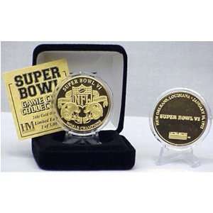  24kt Gold Super Bowl VI flip coin: Everything Else