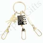 California Princess Glittery Initial C Dangler Keychain key ring items 