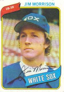 Topps 1980 Chicago White Sox  Jim Morrison   