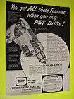 pet superduty drills portable electric tools inc 50s ad expedited