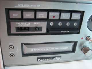 O10) Vintage Panasonic LTD RE 8140 8 Track Stereo Reciever  