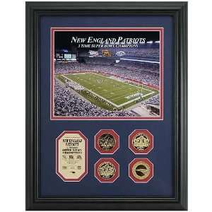   England Patriots 3 Time Super Bowl Champs Photomint