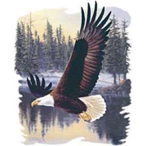 SHIRT   NATIVE AMERICAN   Eagle over a Lake   SM XL  