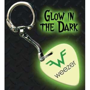  Weezer Glow In The Dark Premium Guitar Pick Keyring 