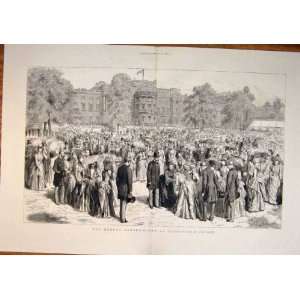  Queen Garden Party Buckingham Palace London Print 1887 