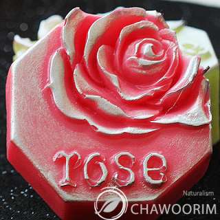Octagon rose   NEW 3D Silicone Soap Molds Moulds  