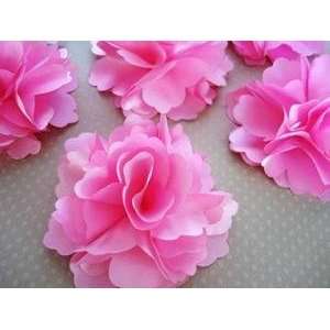   Big 2.27 Satin Flower Brooch/wedding (H511 Pink) 
