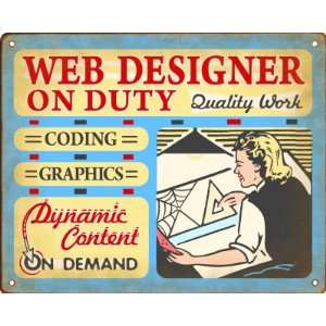  Web Designer On Duty Sign (Female Edition) Everything 