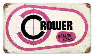 Crower Racing Cams vintaged 8x14 metal sign auto/garage  