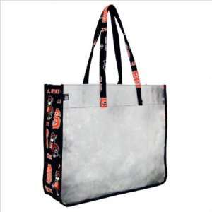 NC State Tote Bag NC State Wolfpack with Clear Sides and Cotton Fabric 