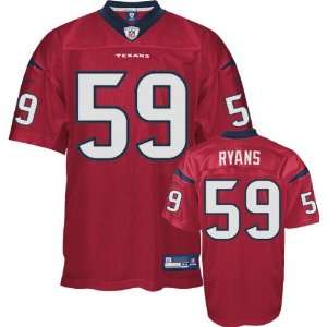 DeMeco Ryans Jersey: Reebok Authentic Red #59 Houston Texans Jersey