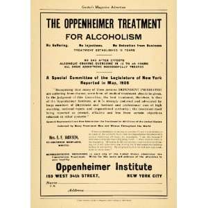   Institute Alcoholism Treatment NY   Original Print Ad