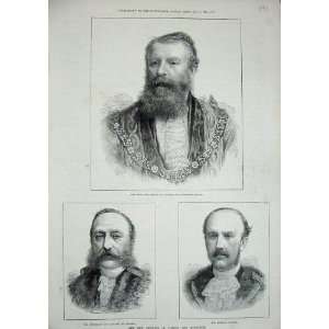  1882 Mayor London Alderman Knight Sheriff Savory Keyser 