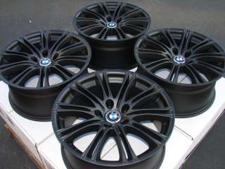 18 New Matt Black Stagger BMW Wheels Rims 5x120 M5 525 528 530 540 