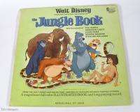   1967 Disney The Jungle Book LP Record Story w/ Illustrated Book  