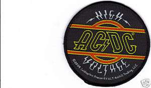 AC/DC HIGH VOLTAGE CIRCLE WOVEN PATCH   