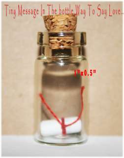 tiny message in a bottle,way to say I love You,valentine Gift 