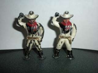   Infantry Running Britains? & Lincoln Log Figures & Podfoot Cowboys