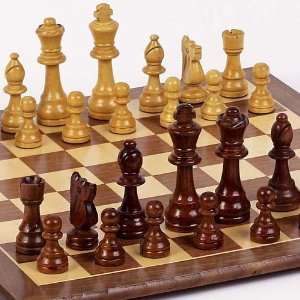   Staunton Chessmen & Prince Street Wooden Chess Board Toys & Games