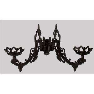    Cast Iron Wall Sconce Oil Lamp or Candle Holder: Home Improvement