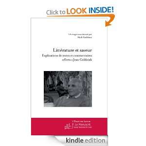 Littérature et saveur (French Edition) Hédi Kaddour  