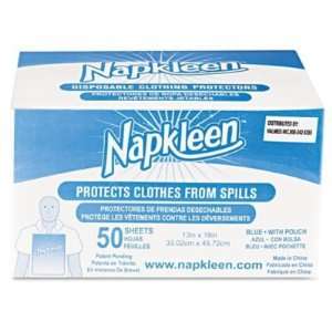 Medline Products Napkleen Disposable Bibs Ice Blue 50Pk dentist baby 