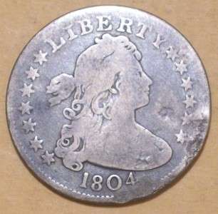1804 B 2 RARE Abt Fine Draped Bust 25 Cents  