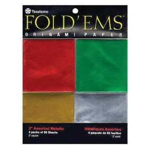  Yasutomo Y&C Fold Ems Origami Paper   Assorted Metallic 