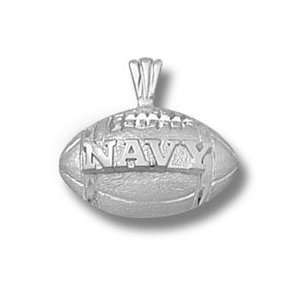  Navy Midshipmen Sterling Silver NAVY Football Pendant 