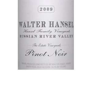  2009 Walter Hansel Pinot Noir Russian River Valley Estate 