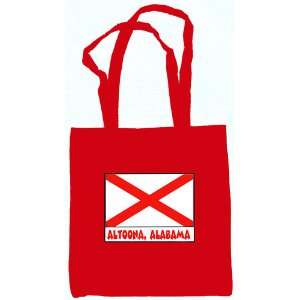  Altoona Alabama Souvenir Tote Bag Red: Everything Else