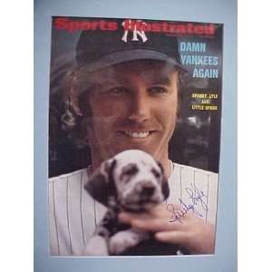  Sparky Lyle Autographed August 21, 1972 Sports Illustrated 