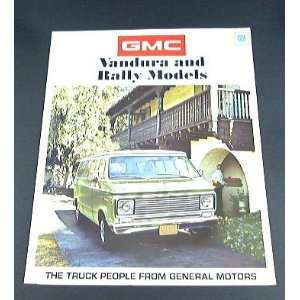 1971 71 GMC VANDURA and RALLY Van BROCHURE: Everything 